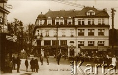 1926, Orłowa (Orlova), Zaolzie, Czechosłowacja.
Rynek.
Fot. NN, zbiory Ośrodka KARTA, kolekcja Władysława Owczarzego