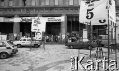 Czerwiec 1989, Warszawa, Polska.
Biuro wyborcze warszawskiego Komitetu Obywatelskiego 