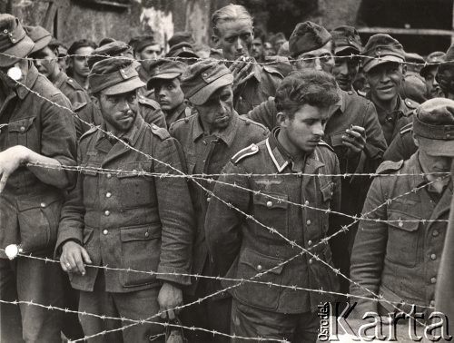 15.05.1944, rejon Monte Cassino, Włochy.
Jeńcy niemieccy wzięci do niewoli przez Francuzów podczas przełamywania Linii Gustawa.
Fot. NN, zbiory Instytutu Józefa Piłsudskiego w Londynie.
