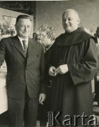 Po 1945, Argentyna.
Rektor Polskiej Misji Katolickiej o. Lucjan Łuszczki oraz prezes Związku Polaków w Argentynie inż. Stanisław Jezierski.
Fot. NN, zespół nr 19 