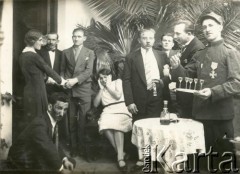 1930, Argentyna.
Przyjęcie członków Towarzystwa Wzajemnej Samopomocy. 
Fot. NN, zbiory Biblioteki Polskiej im. Ignacego Domeyki w Buenos Aires (Biblioteca Polaca Ignacio Domeyko)