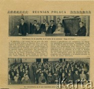 1914-1918, Buenos Aires, Argentyna.
Artykuł dotyczący zjazdu Polaków.
Fot. NN, zbiory Biblioteki Polskiej im. Ignacego Domeyki w Buenos Aires (Biblioteca Polaca Ignacio Domeyko)
[akta Bolesława Schreibera]