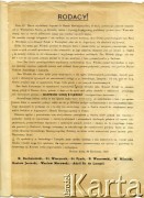 30.04.1920, Buenos Aires, Argentyna
Odezwa działaczy polonijnych informująca o działaniach konsula Władysława Szulca i sprzeciwiająca się jego nominacji na zajmowane stanowisko.
Fot. NN, zbiory Biblioteki Polskiej im. Ignacego Domeyki w Buenos Aires (Biblioteca Polaca Ignacio Domeyko)
[akta Bolesława Schreibera]