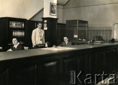 Lata 30., Buenos Aires, Argentyna.
Pracownicy Banco Polaco.
Fot. NN, zbiory Biblioteki Polskiej im. Ignacego Domeyki w Buenos Aires (Biblioteca Polaca Ignacio Domeyko)