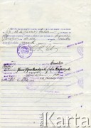 1960, Argentyna.
Akt małżeństwa Alojzego Brudzińskiego i Zofii Bojarczuk.
Fot. NN, kolekcja Zofii i Alojzego Brudzińskich, zbiory  Archiwum Ojców Franciszkanów w Polskiej Misji Katolickiej w Martin Coronado, reprodukcje cyfrowe w  Bibliotece Polskiej im. Ignacego Domeyki w Buenos Aires (Biblioteca Polaca Ignacio Domeyko) i w Ośrodku KARTA w Warszawie
