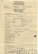 10.01.1940, Dunholme Logde, Wielka Brytania.
Dokument Alojzego Brudzińskiego dotyczący jego służby wojskowej.
Fot. NN, kolekcja Zofii i Alojzego Brudzińskich, zbiory  Archiwum Ojców Franciszkanów w Polskiej Misji Katolickiej w Martin Coronado, reprodukcje cyfrowe w  Bibliotece Polskiej im. Ignacego Domeyki w Buenos Aires (Biblioteca Polaca Ignacio Domeyko) i w Ośrodku KARTA w Warszawie