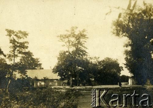 Lata 20., Polska.
Krajobraz wiejski.
Fot. z albumu porucznika Jana Obłoczyńskiego z Batalionu Chemicznego WP, zbiory Ośrodka KARTA, przekazała Jolanta Wolszczynin.