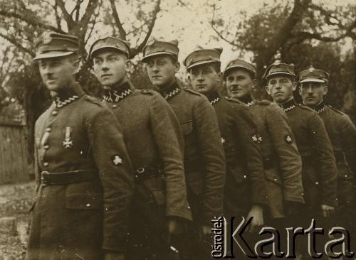 Lata 20., Warszawa, Polska.
Żołnierze Batalionu Chemicznego.
Fot. z albumu porucznika Jana Obłoczyńskiego z Batalionu Chemicznego WP, zbiory Ośrodka KARTA, przekazała Jolanta Wolszczynin.