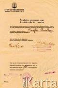 7.04.1938, Warszawa, Polska.
Świadectwo szczepienia ospy wystawione dla Anastazji Senejko.
Fot. NN, zbiory Anastazji Senejko, reprodukcje cyfrowe w  Bibliotece Polskiej im. Ignacego Domeyki w Buenos Aires (Biblioteca Polaca Ignacio Domeyko) i w Ośrodku KARTA w Warszawie 
