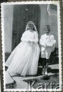 Około 1960, Kilometro 8, Comodoro Rivadavia, prowincja Chubut, Argentyna.
Daniel i Susana Zacharkowie w dniu Pierwszej Komunii Świętej.
Fot. NN, zbiory Adeli Kozlowski i Eugeniusza Zacharko, reprodukcje cyfrowe w Bibliotece Polskiej im. Ignacego Domeyki w Buenos Aires (Biblioteca Polaca Ignacio Domeyko) i w Ośrodku KARTA w Warszawie.
