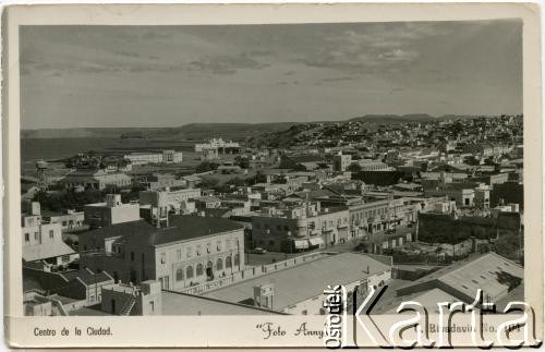 1922, Comodoro Rivadavia, prowincja Chubut, Argentyna.
Pocztówka z widokiem miasta.
Fot. 