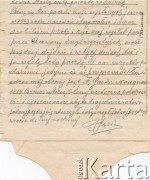 1.01.1945, Buenos Aires, Argentyna.
List Felipe Gąski do jeńca wojennego podporucznika Tauba Szai: 