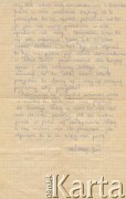 9.06.1974, Podlesie. List Jana Kołodzieja do brata Juljana, który wyemigrował do Argentyny. Strona 2.
Fot. NN, udostępnił Alfredo Kołodziej, reprodukcje cyfrowe w Bibliotece Polskiej im. Ignacego Domeyki w Buenos Aires (Biblioteca Polaca Ignacio Domeyko) i w Ośrodku KARTA w Warszawie.