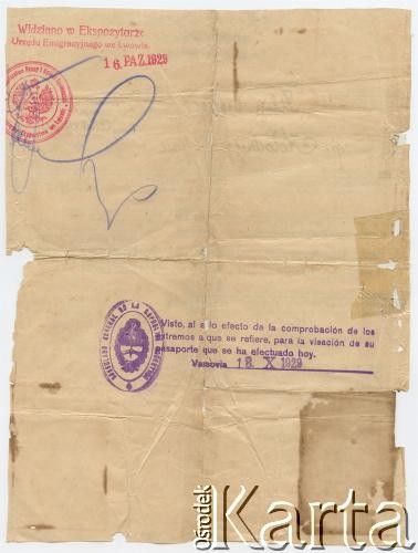 15.10.1929. Świadectwo lekarskie wydane dla Juljana Kołodzieja. Strona 2.
Fot. NN, udostępnił Alfredo Kołodziej, reprodukcje cyfrowe w Bibliotece Polskiej im. Ignacego Domeyki w Buenos Aires (Biblioteca Polaca Ignacio Domeyko) i w Ośrodku KARTA w Warszawie.