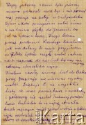 List od rodziny Edwarda Hryniewickiego.
Fot. NN, ze zbiorów Archivo Historico-Central 