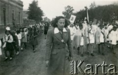 Lata 40.-50., prawdopodobnie prowincja Chaco, Argentyna. 
Procesja.
Fot. NN, ze zbiorów Archivo Historico-Central 