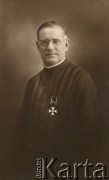 6.01.1927, Posadas, prowincja Misiones, Argentyna.
Ksiądz Józef Beyerlein Mariański - proboszcz w Azara (prowincja Misiones) w latach 1904-1931, szczególnie zasłużony dla osadników polskich w Misiones. 
Fot. NN, ze zbiorów Archivo Historico-Central 
