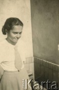 Lata 30., Polska.
Irena Kramczyńska.
Fot. NN, zbiory Krzysztofa Barbarskiego, reprodukcje cyfrowe w Ośrodku KARTA w Warszawie i w Instytucie Polskim i Muzeum im. gen. Sikorskiego w Londynie.