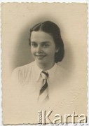 Początek lat 40., Warszawa, Generalne Gubernatorstwo.
Irena Kramczyńska.
Fot. NN, Foto 