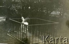 1932, Białokrynica koło Krzemieńca, Polska.
Izabela Rudnicka (później Czerniajew).
Fot. NN, zbiory Izabeli i Andrzeja Czerniajewa, reprodukcje cyfrowe w Ośrodku KARTA w Warszawie i w Instytucie Polskim i Muzeum im. gen. Sikorskiego w Londynie.