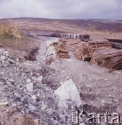 1977, Rosyjska Federacyjna Socjalistyczna Republika Radziecka, ZSRR.
Budowa Bajkalsko-Amurskiej Magistrali Kolejowej (BAM). 
Fot. Mikołaj Nesterowicz, zbiory Ośrodka KARTA