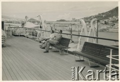 Kwiecień-maj 1936, brak miejsca.
Transatlantyk MS 