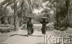 1943, Irak.
Kobiety niosące na głowie kosze.
Fot. NN, kolekcja Ireny Wolickiej-Wolszleger, reprodukcje cyfrowe w Ośrodku KARTA