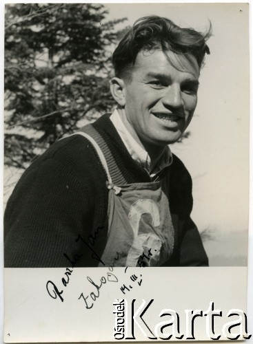 14.03.1954, Zakopane, woj. krakowskie, Polska Rzeczpospolita Ludowa.
Jan Raszla - Portret reprezentanta Polski w narciarstwie.
Fot. Stefan Burnatowicz, kolekcja Stefana Burnatowicza, zbiory Ośrodka KARTA
