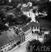 Lata 60., Łagów, Polska.
Miasteczko, widok z góry.
Fot. Marek Zürn, zbiory Fundacji Ośrodka KARTA