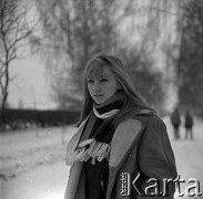 1967-69, Warszawa, Polska.
Maryla Rodowicz, piosenkarka, n/z jako studentka Akademii Wychowania Fizycznego.
Fot. Marek Zürn, zbiory Fundacji Ośrodka KARTA