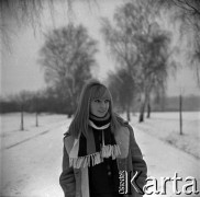 1967-69, Warszawa, Polska.
Maryla Rodowicz, piosenkarka, n/z jako studentka Akademii Wychowania Fizycznego.
Fot. Marek Zürn, zbiory Fundacji Ośrodka KARTA