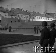 09.1969, Płock, Polska.
Uroczystość odsłonięcia Pomnika 13 Straconych, upamiętniającego członków ruchu oporu straconych w tym miejscu przez hitlerowców w 1942 roku.
Fot. Marek Zürn, zbiory Fundacji Ośrodka KARTA