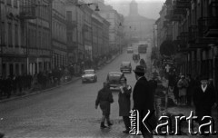 Lata 60., Lublin, Polska.
Ulica.
Fot. Marek Zürn, zbiory Fundacji Ośrodka KARTA