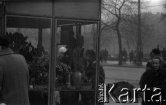 Lata 60., Lublin, Polska.
Kwiaciarnia.
Fot. Marek Zürn, zbiory Fundacji Ośrodka KARTA