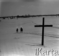 Lata 60., Puszcza Kampinoska, Polska.
Zimowy krajobraz.
Fot. Marek Zürn, zbiory Fundacji Ośrodka KARTA