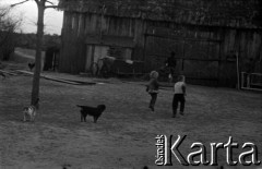 Lata 60., miejsce nieznane, Polska.
Dzieci na wsi.
Fot. Marek Zürn, zbiory Fundacji Ośrodka KARTA