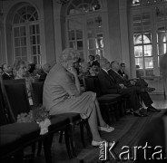 22.06.1966, Warszawa, Polska.
Jubileusz 50-lecia pracy naukowej prof. dr Marii Ossowskiej, n/z profesor Maria Ossowska.
Fot. Marek Zürn, zbiory Fundacji Ośrodka KARTA