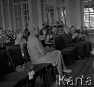 22.06.1966, Warszawa, Polska.
Jubileusz 50-lecia pracy naukowej prof. dr Marii Ossowskiej, n/z profesor Maria Ossowska.
Fot. Marek Zürn, zbiory Fundacji Ośrodka KARTA