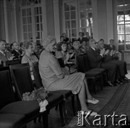 22.06.1966, Warszawa, Polska.
Jubileusz 50-lecia pracy naukowej prof. dr Marii Ossowskiej, n/z profesor Maria Ossowska.
Fot. Marek Zürn, zbiory Fundacji Ośrodka KARTA