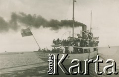 1930-1940, Zatoka Gdańska, Polska.
Statek Wanda na morzu.
Fot. NN, kolekcja rodziny Walińskich, zbiory Fundacji Ośrodka KARTA