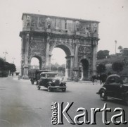 1930-1950, Rzym, Włochy.
Łuk Konstantyna Wielkiego.
Fot. NN, kolekcja rodziny Walińskich, zbiory Fundacji Ośrodka KARTA