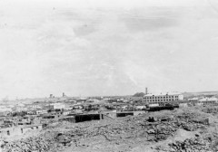 1954, Dżezkazgan, Karagandyjska obł., Kazachstan, ZSRR.
Panorama Dżezkazganu.
Fot. NN, zbiory Ośrodka KARTA, udostępnił Romuald Orski.
