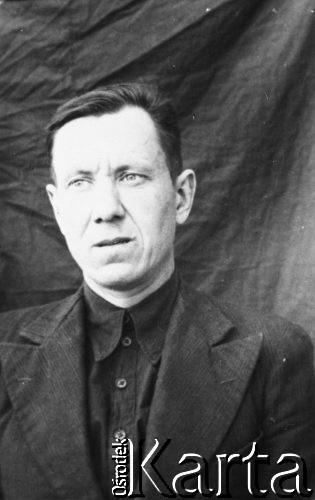 03.04.1955, Rudnik-Dżezkazgan, Karagandyjska obł., Kazachska SRR, ZSRR.
Józef Czebotar - zdjęcie portretowe.
Fot. NN, zbiory Ośrodka KARTA, udostępnił Józef Czebotar