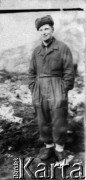Kwiecień 1955, Workuta, Komi ASRR, ZSRR.
Eryk Barcz (Lech Kożuchowski) - w stroju roboczym.
Fot. NN, zbiory Ośrodka KARTA, udostępnił Eryk Barcz