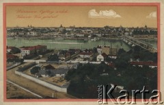 Przed 1914, Warszawa, Cesarstwo Rosyjskie.
Panorama miasta, widok z Pragi na Stare Miasto, z prawej Most Kierbedzia.
Fot. NN, zbiory Ośrodka KARTA, spuścizna Jadwigi Świtalskiej, udostępniła Katarzyna Cal
