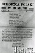 Marzec 1943, Bukareszt, Rumunia
Pismo 