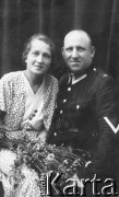 Przed 1939, Ciechanów, woj. Warszawskie, Polska.
Mieczysław Wyziński, funkcjonariusz policji z żoną, zaginął podczas II wojny światowej.
Fot. NN, zbiory Ośrodka KARTA, udostępniła Halina Ślesicka