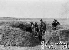1941, Smoleńsk, ZSRR.
Stanowisko karabinu maszynowego. 
Fot. z albumu gen. Hellmutha Bienecka, przekazał Piotr Kleeberg, zbiory Fundacji Ośrodka KARTA