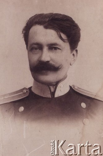 Przed 1914, brak miejsca.
Justyn Witwiński w mundurze żołnierza armii carskiej.
Fot. NN, zbiory Ośrodka KARTA, udostępniła Wanda Bem