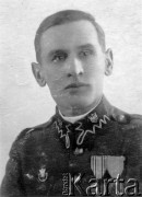 Przed 1939, Polska. 
Żołnierz Straży Granicznej Andrzej Ptak, portret w mundurze, okres międzywojenny.
Fot. NN, zbiory Ośrodka Karta, udostępniła Maria Borek.

